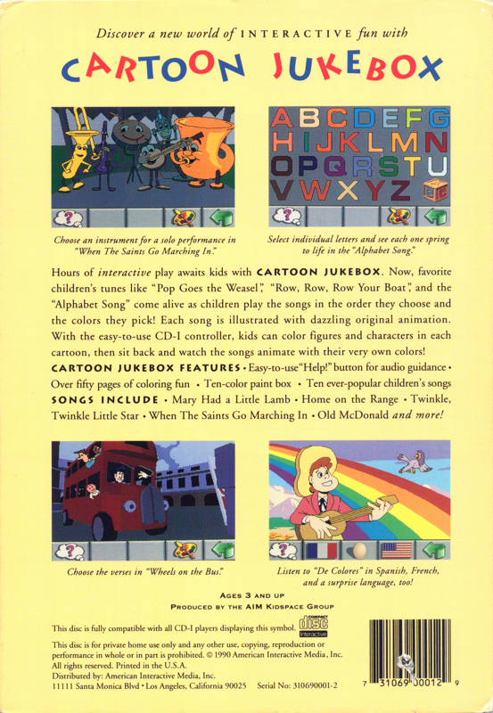 Cartoon Jukebox box art for CD-i